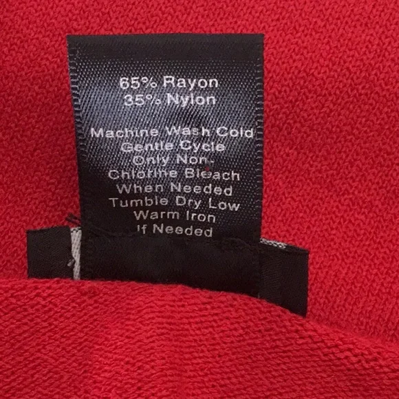 Red Ann Taylor pleated A Line dress - Picture 5 of 5